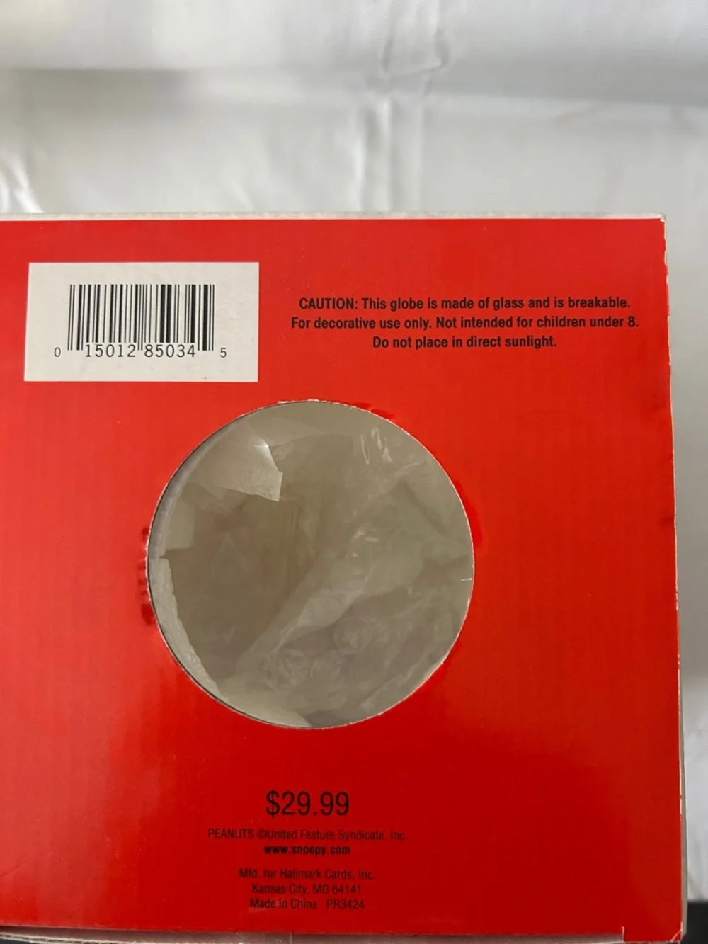 Hallmark Special Edition Peanuts musical water globe original box - Picture 11 of 13